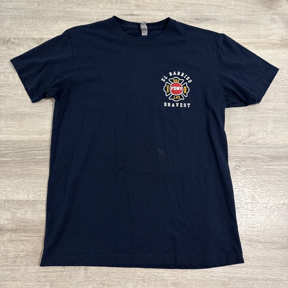 FDNY Shirt El Barrios Bravest Engine 53 Ladder 43 Spanish Harlem Men’s Medium